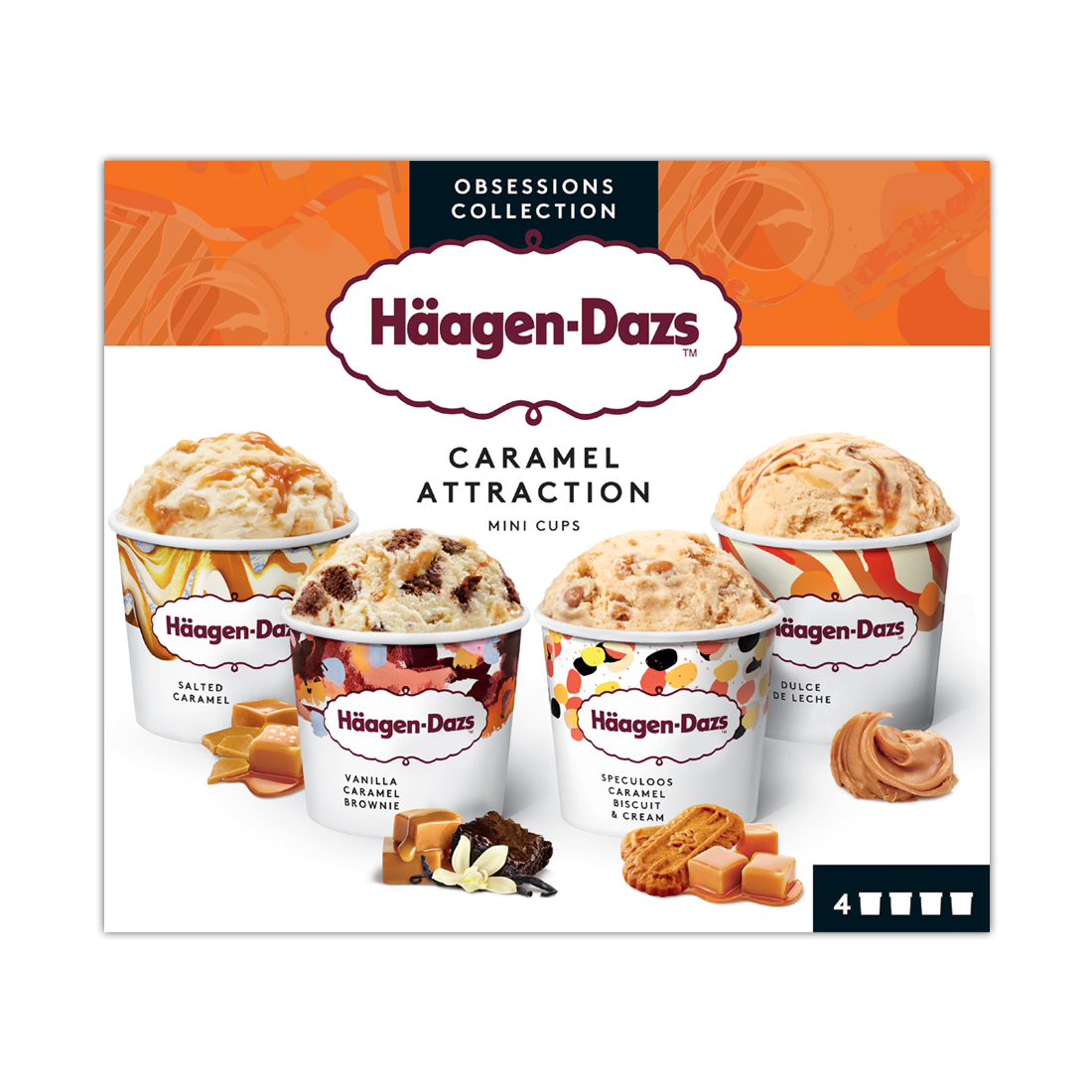 caramel collection minicup multipack